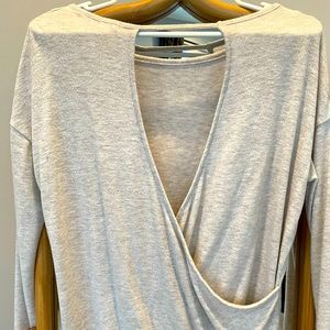 Garage Open Back Cream Sweater size Small